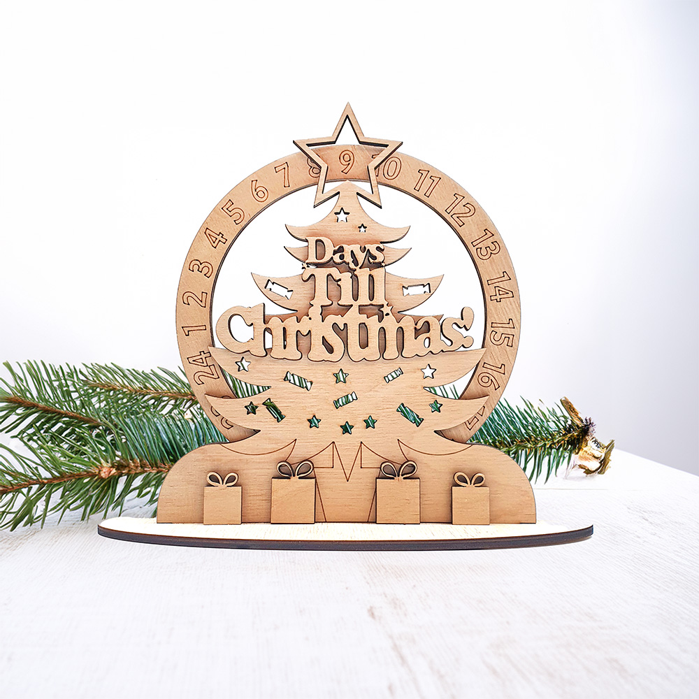 Wooden Christmas Countdown